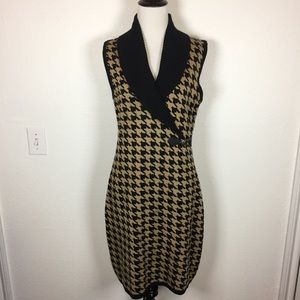 Calvin Klein Houndstooth Sweater Dress